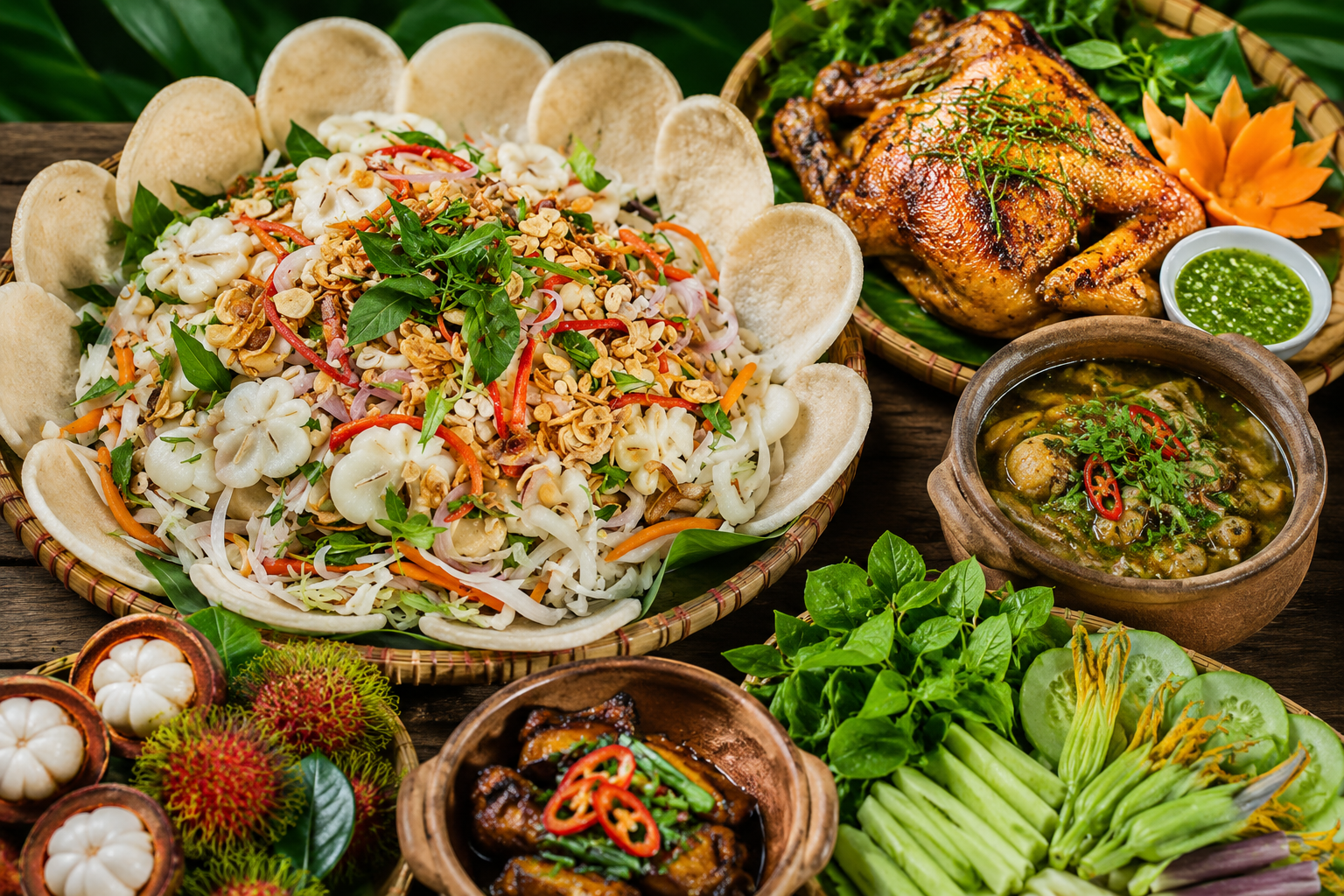 ẩm thực khu du lịch vườn tràm